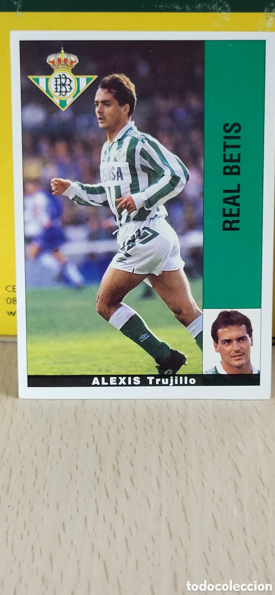 Cromos de F&uacute;tbol: ALEXIS TRUJILLO REAL BETIS LIGA 95 96 DE FUTBOL PROFESIONAL PANINI