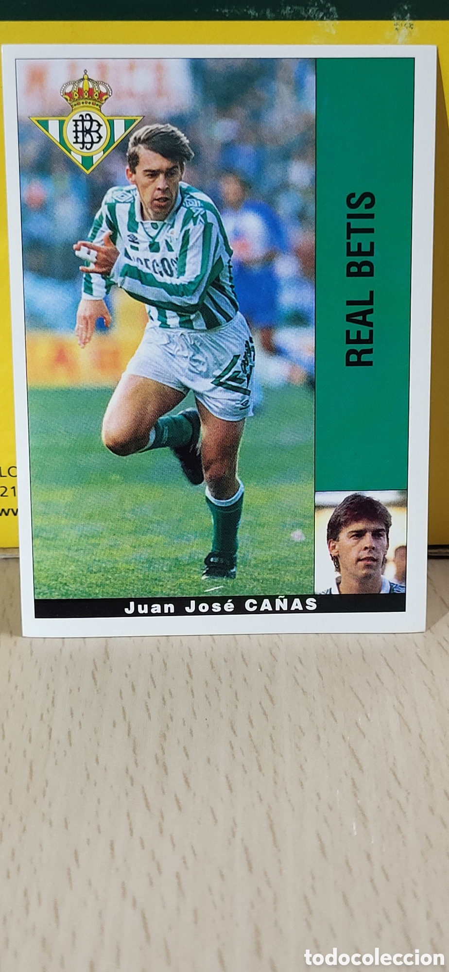 Figurine di Calcio: JUAN JOSE CA&Ntilde;AS REAL BETIS LIGA 95 96 DE FUTBOL PROFESIONAL PANINI