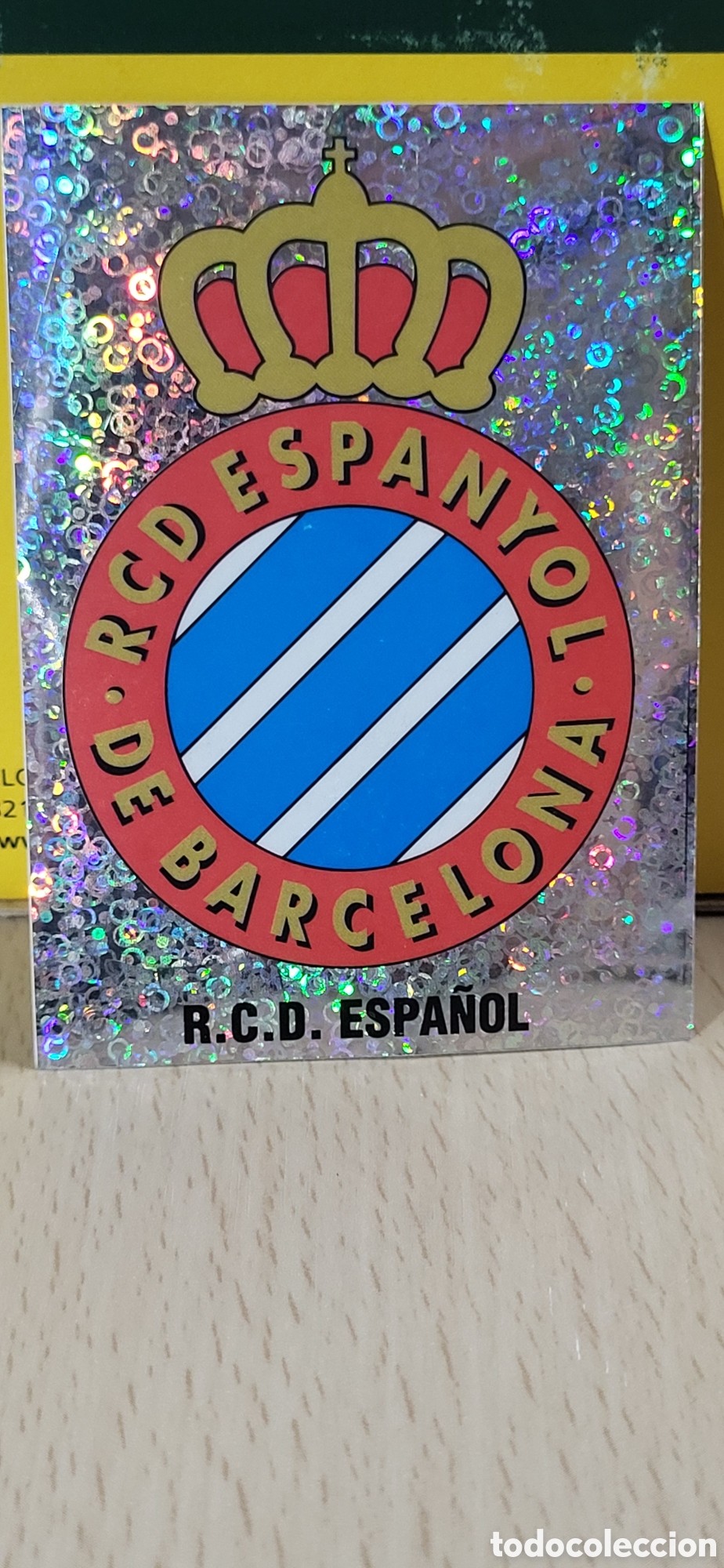 Fu&szlig;ball-Sticker: ESCUDO RCD ESPA&Ntilde;OL ESPANYOL LIGA 95 96 DE FUTBOL PROFESIONAL PANINI