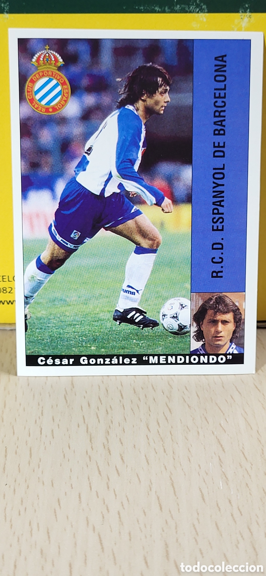 Figurine di Calcio: CESAR GONZALEZ MENDIONDO RCD ESPA&Ntilde;OL ESPANYOL LIGA 95 96 DE FUTBOL PROFESIONAL PANINI