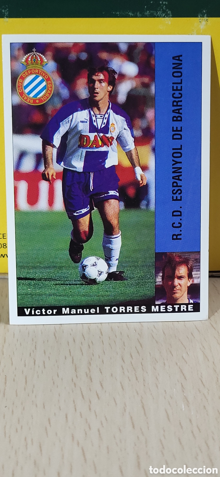 Figurine di Calcio: VICTOR MANUEL TORRES MESTRE RCD ESPA&Ntilde;OL ESPANYOL LIGA 95 96 DE FUTBOL PROFESIONAL PANINI