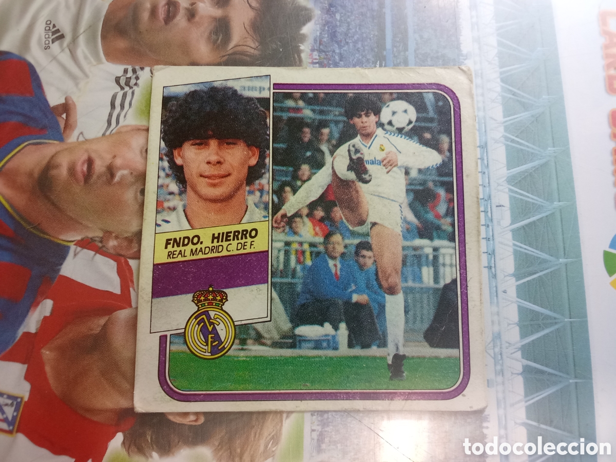 Cromos de Futebol: HIERRO FICHAJE 12 REAL MADRID LIGA ESTE 89 90 DESPEGADO
