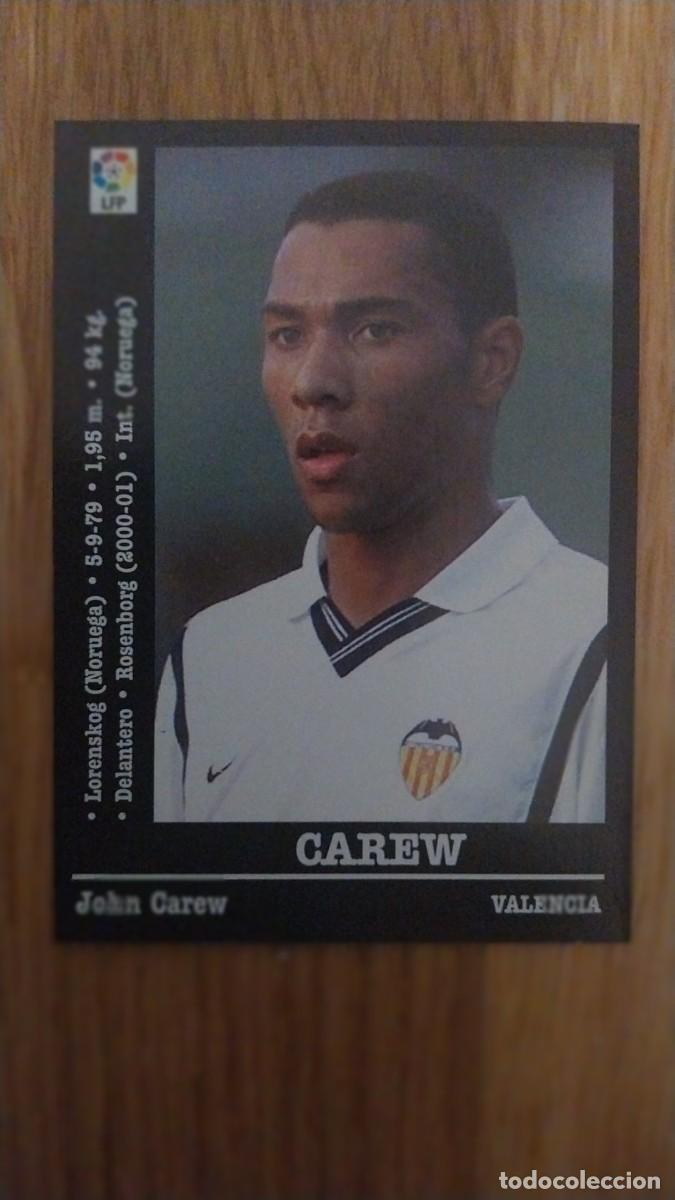 Cromos de Futebol: CAREW VALENCIA C. F. 49 PANINI LIGA 2000 - 2001 00 01 NUNCA PEGADO SIN PEGAR