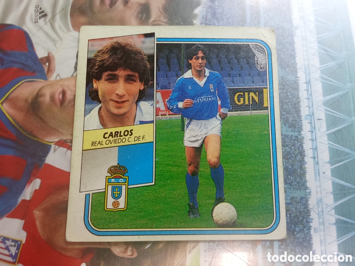 Cromos de Futebol: CARLOS FICHAJE 6 OVIEDO LIGA ESTE 89 90 NUNCA PEGADO