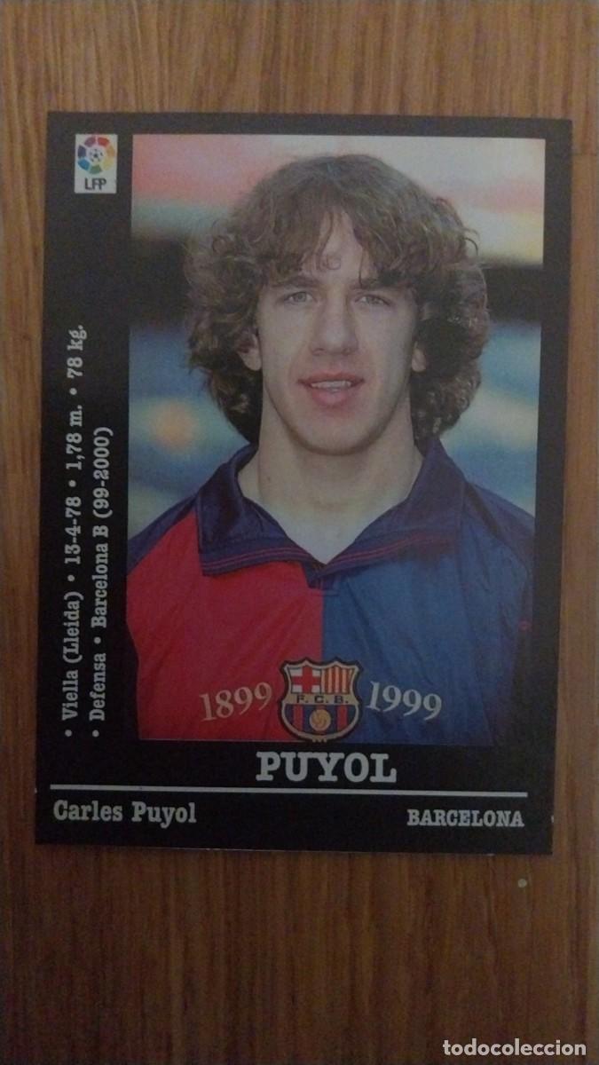 Cromos de Futebol: PUYOL F. C. BARCELONA 20 PANINI LIGA 2000 - 2001 00 01 NUNCA PEGADO SIN PEGAR