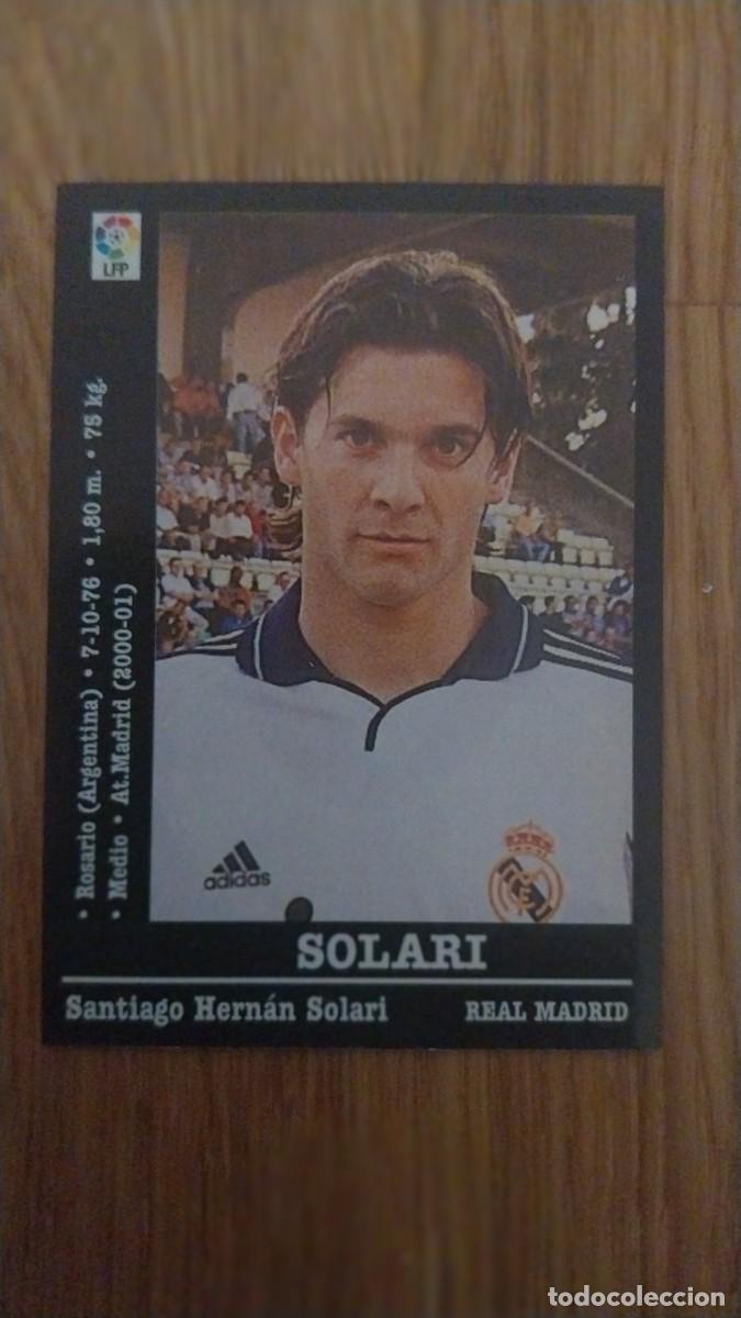 Cromos de Futebol: SOLARI REAL MADRID ULTIMOS FICHAJES PANINI LIGA 2000 2001 00 01 NUNCA PEGADO SIN PEGAR