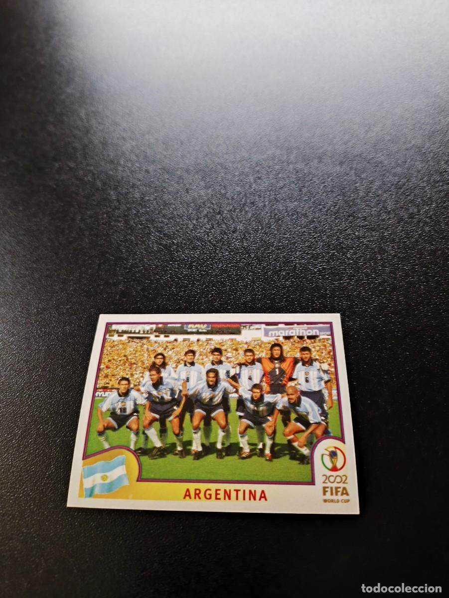 Cromos de F&uacute;tbol: 385 EQUIPO TEAM ARGENTINA SIN PEGAR PANINI FIFA WORLD CUP MUNDIAL KOREA JAPAN 2002