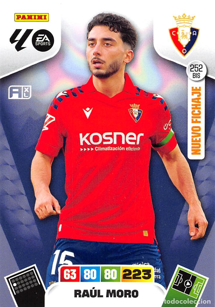 Cromos de F&uacute;tbol: PANINI ADRENALYN 25/26 2025/2026 #252 BIS RAUL MORO (C.A. OSASUNA)