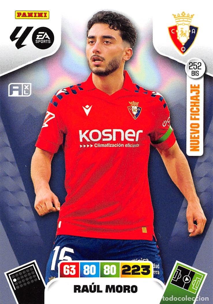 Cromos de F&uacute;tbol: PANINI ADRENALYN 25/26 2025/2026 #252 BIS RAUL MORO (C.A. OSASUNA)