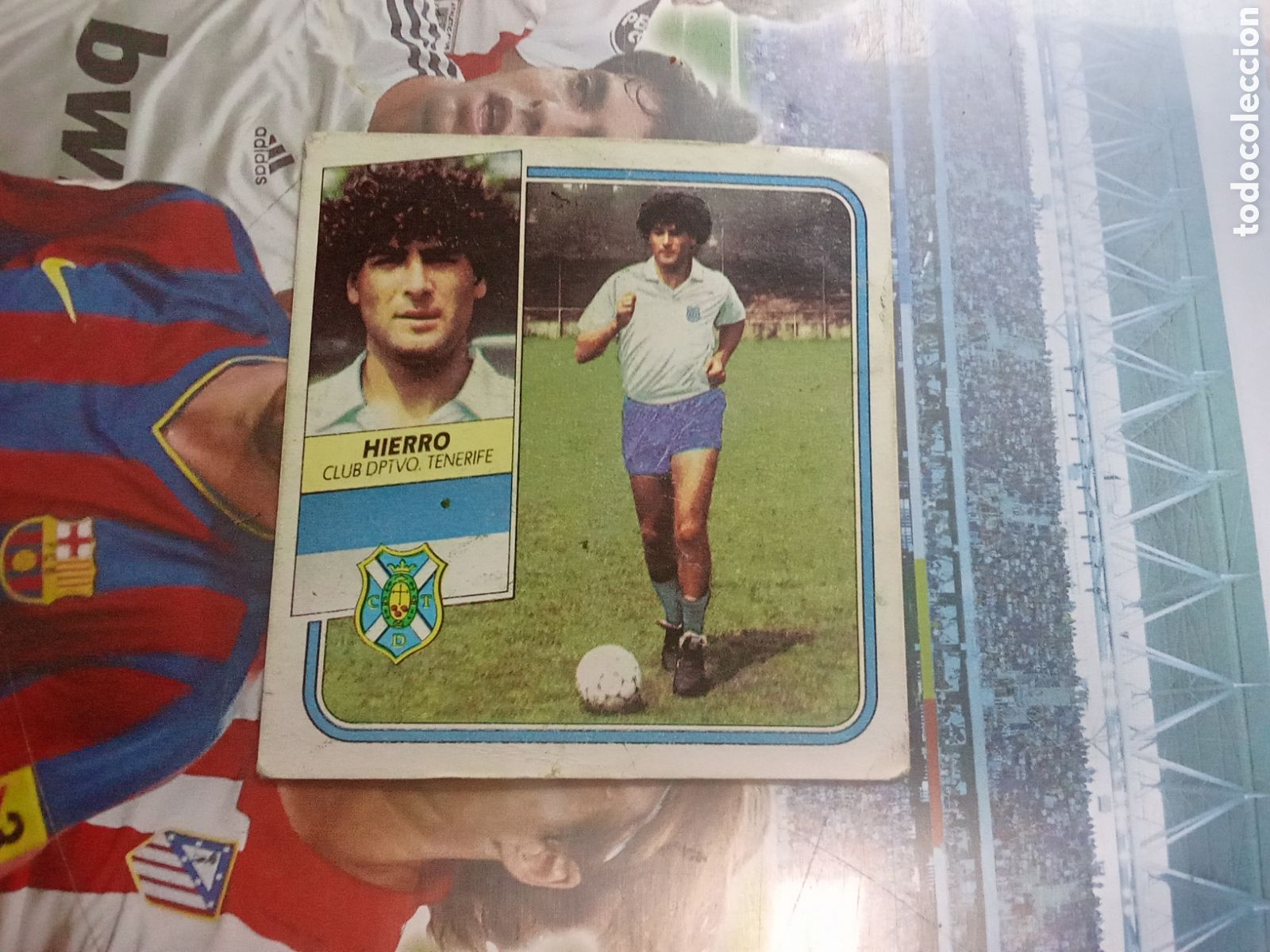 Cromos de F&uacute;tbol: HIERRO FICHAJE 27 TENERIFE LIGA ESTE 89 90 DESPEGADO