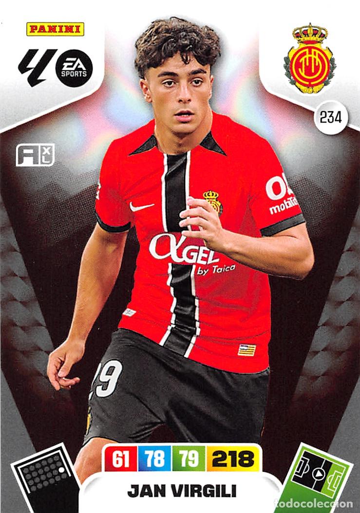 Cromos de F&uacute;tbol: PANINI ADRENALYN 25/26 2025/2026 #234 JAN VIRGILI (R.C.D. MALLORCA)
