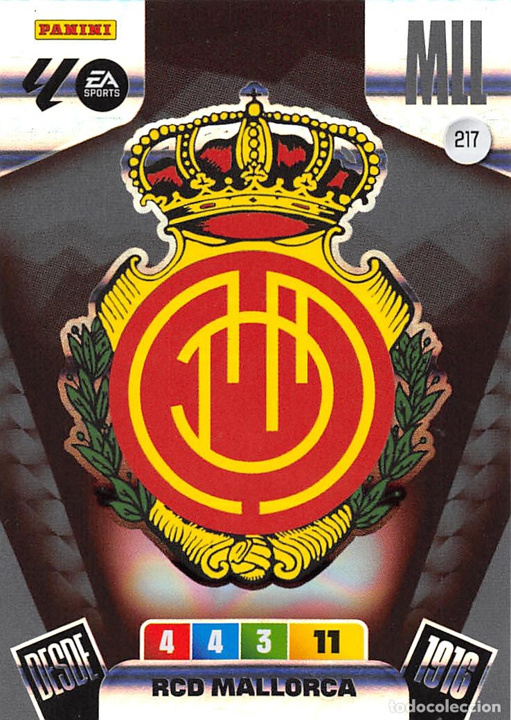 Cromos de F&uacute;tbol: PANINI ADRENALYN 25/26 2025/2026 #217 ESCUDO (R.C.D. MALLORCA)