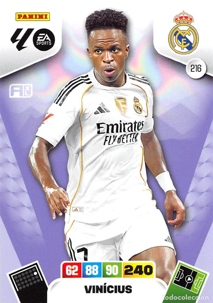 Cromos de F&uacute;tbol: PANINI ADRENALYN 25/26 2025/2026 #216 VINICIUS (REAL MADRID)