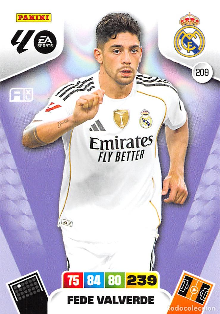 Cromos de F&uacute;tbol: PANINI ADRENALYN 25/26 2025/2026 #209 FEDE VALVERDE (REAL MADRID)