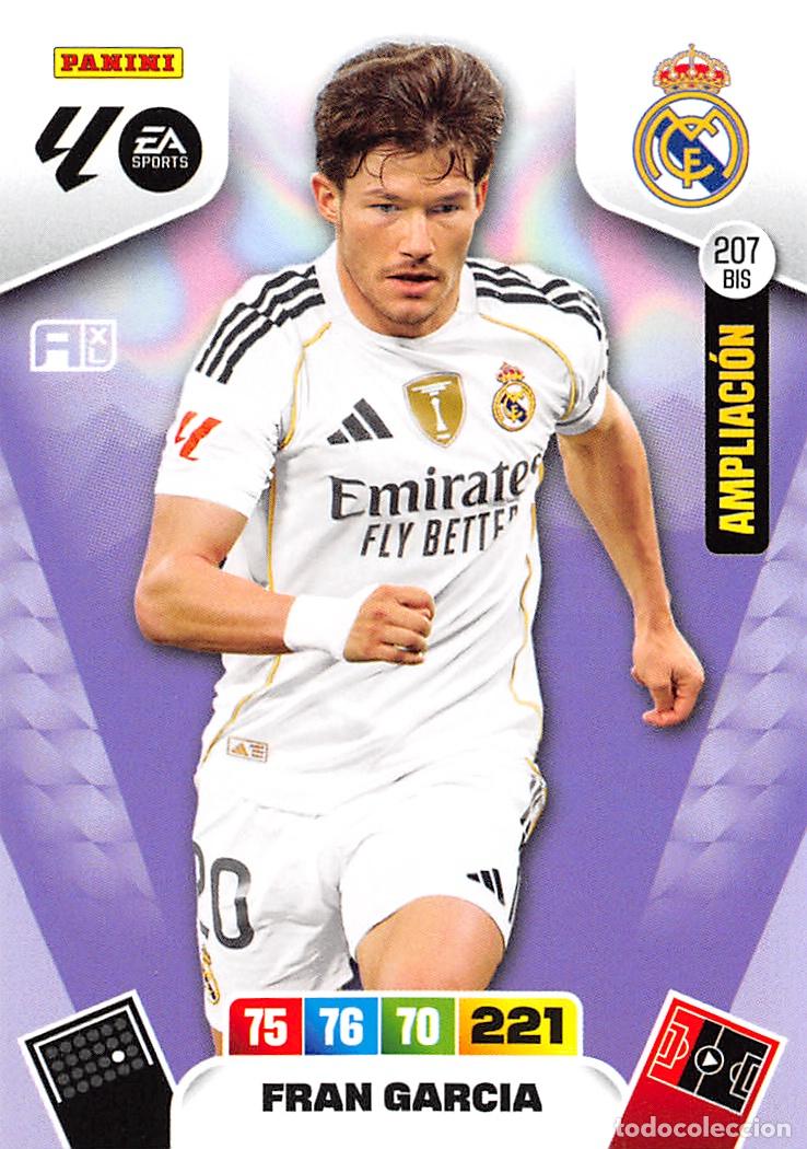 Cromos de F&uacute;tbol: PANINI ADRENALYN 25/26 2025/2026 #207 BIS FRAN GARCIA (REAL MADRID)