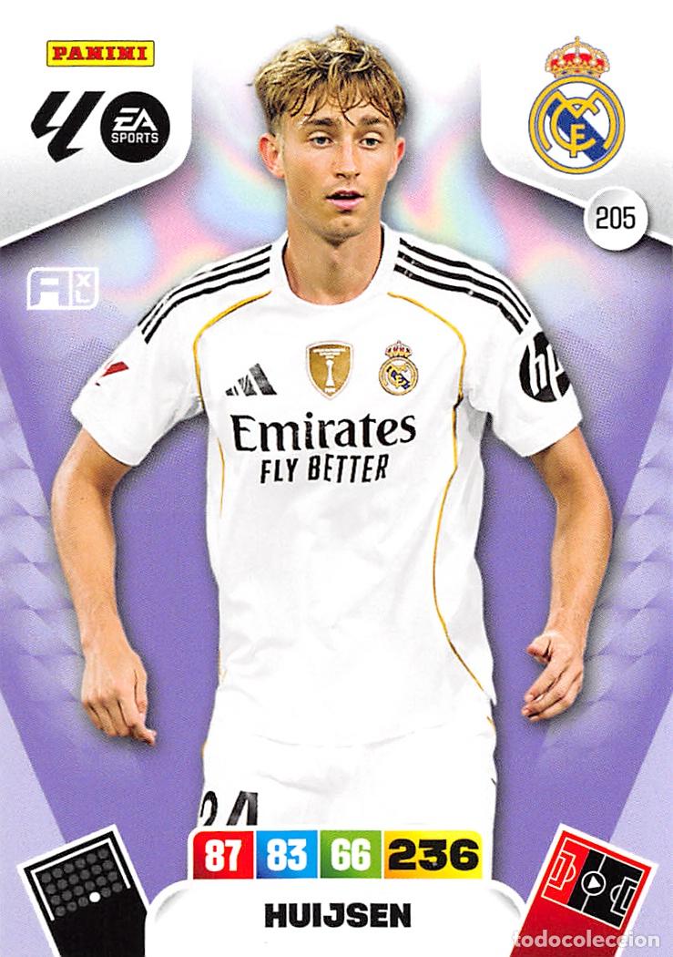 Cromos de F&uacute;tbol: PANINI ADRENALYN 25/26 2025/2026 #205 HUIJSEN (REAL MADRID)