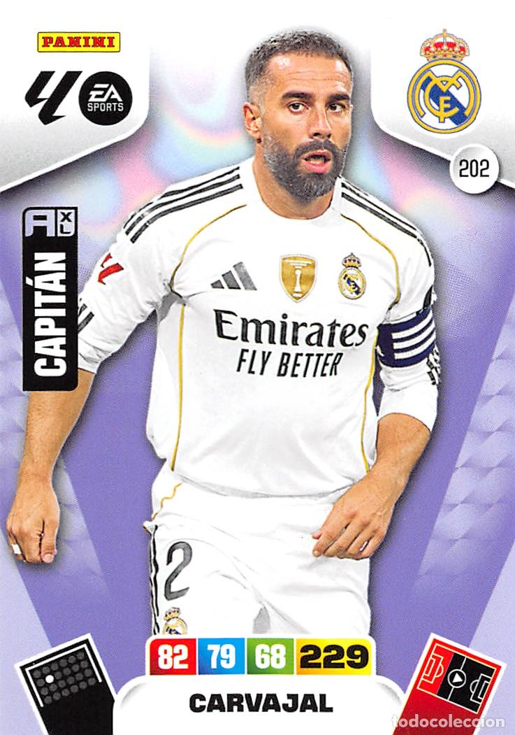 Cromos de F&uacute;tbol: PANINI ADRENALYN 25/26 2025/2026 #202 CARVAJAL (REAL MADRID)