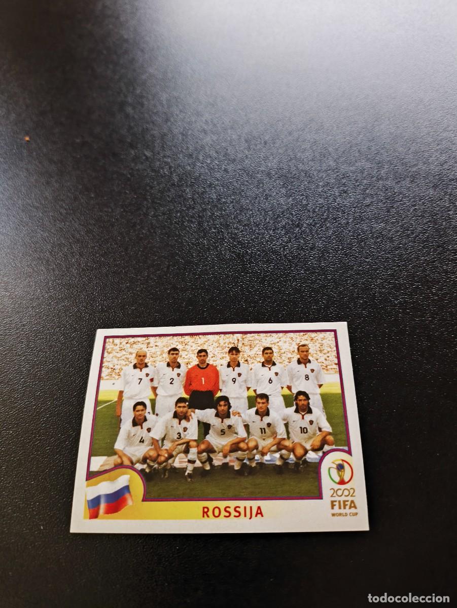 Cromos de F&uacute;tbol: 524 EQUIPO TEAM RUSIA RUSSIA SIN PEGAR PANINI FIFA WORLD CUP MUNDIAL KOREA JAPAN 2002