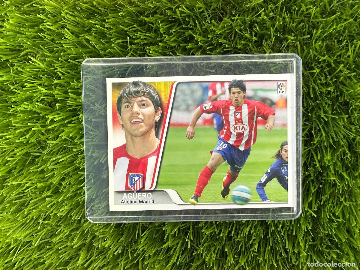 Cromos de F&uacute;tbol: N&ordm; 126 Ag&uuml;ero Atl&eacute;tico de Madrid Ediciones Estadio Liga 07 08