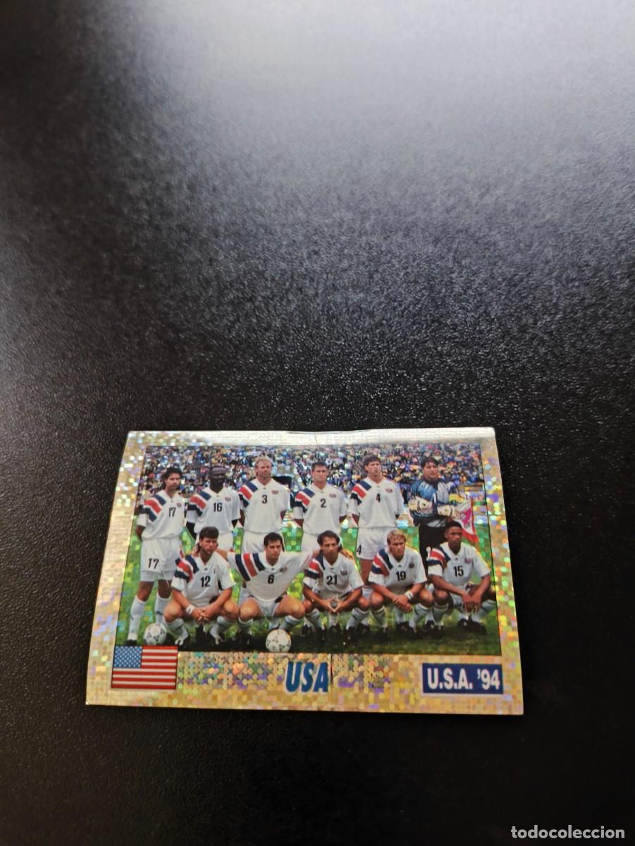 Cromos de F&uacute;tbol: 1 TEAM EQUIPO USA ESTADOS UNIDOS SIN PEGAR ITALY SL FIFA WORLD CUP MUNDIAL USA 1994 NO PANINI