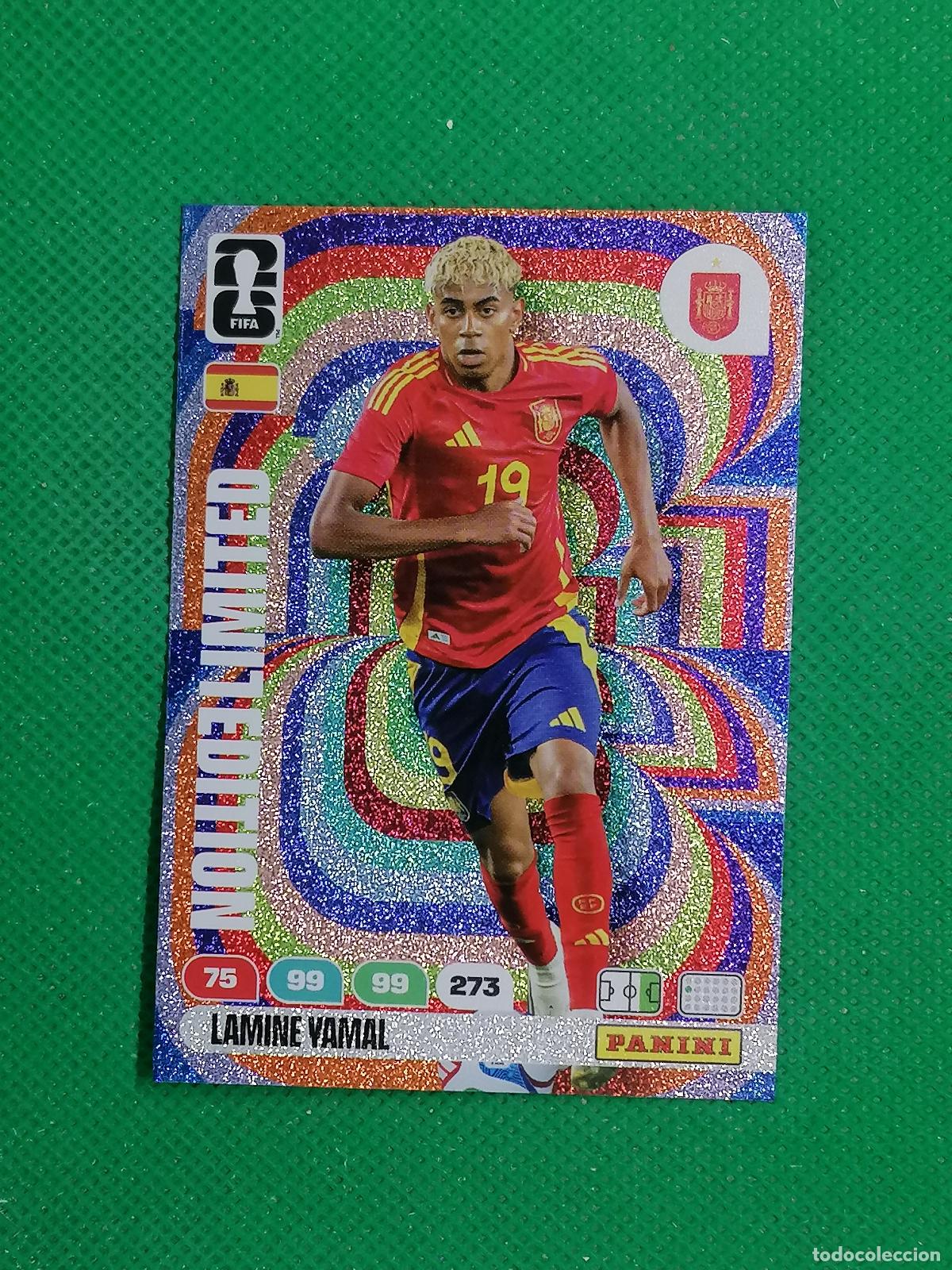 Cromos de F&uacute;tbol: LAMINE YAMAL ESPA&Ntilde;A LIMITED EDITION ⚽ PANINI ADRENALYN FIFA WORLD CUP 26 2026 ⚽