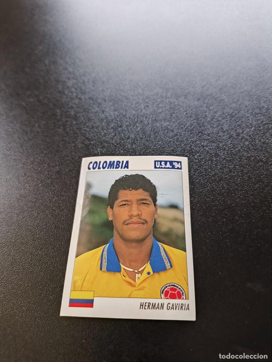 Fu&szlig;ball-Sticker: 51 Herman Gaviria COLOMBIA SIN PEGAR ITALY SL FIFA WORLD CUP MUNDIAL USA 1994 NO PANINI