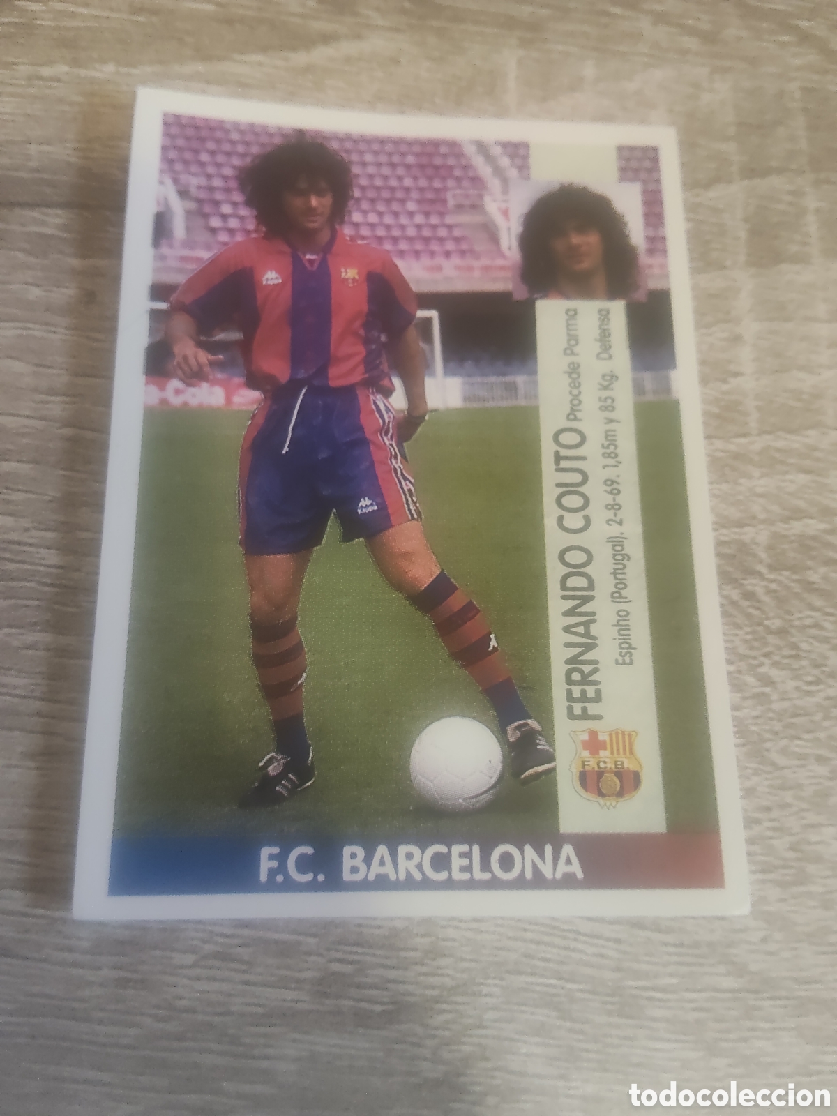 Cromos de F&uacute;tbol: Panini liga 1996 1997 96 97 36 A Fernando Couto Barcelona