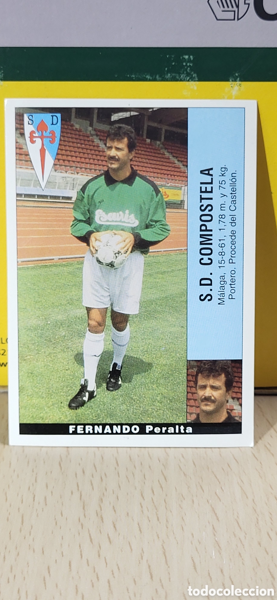 Cartes &agrave; collectionner de Football: FERNANDO PERALTA COMPOSTELA LIGA 95 96 DE FUTBOL PROFESIONAL PANINI