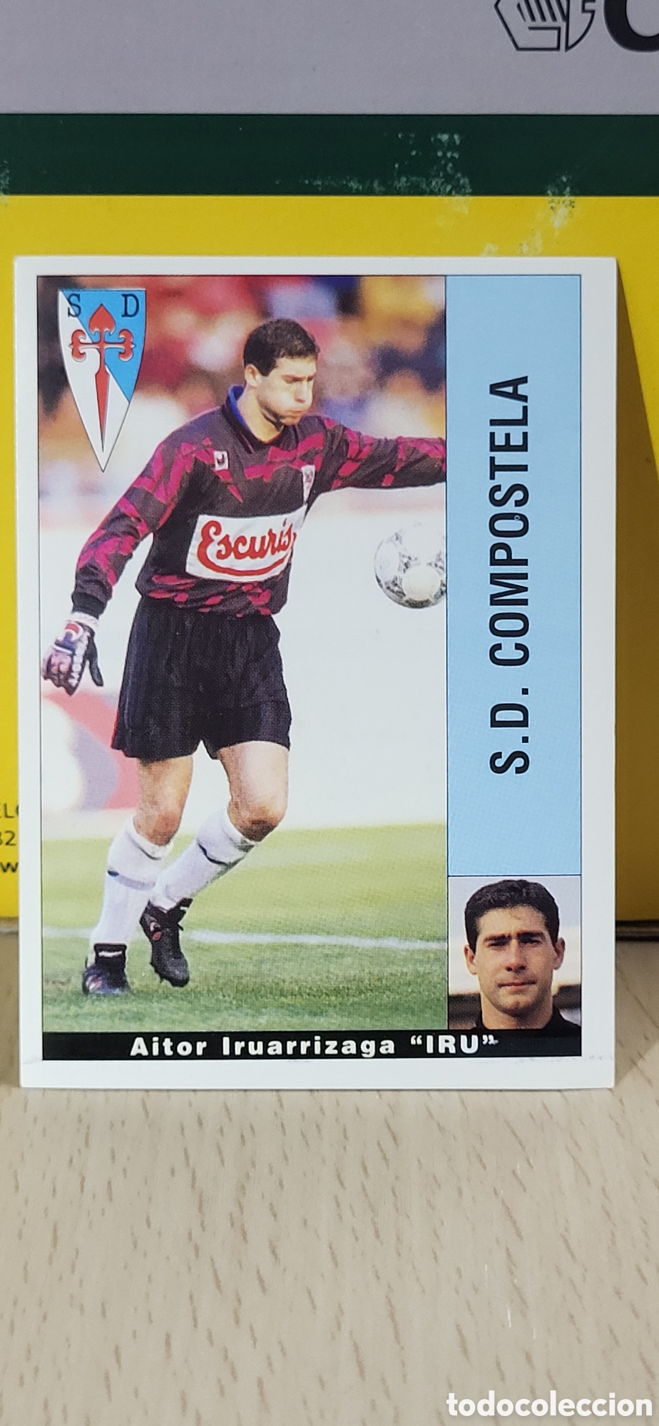 Fu&szlig;ball-Sticker: AITOR IRUARRIZAGA IRU COMPOSTELA LIGA 95 96 DE FUTBOL PROFESIONAL PANINI