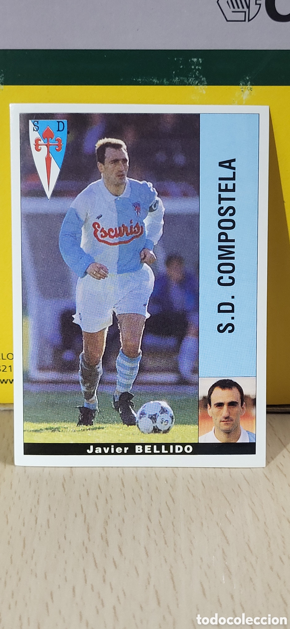 Fu&szlig;ball-Sticker: JAVIER BELLIDO COMPOSTELA LIGA 95 96 DE FUTBOL PROFESIONAL PANINI