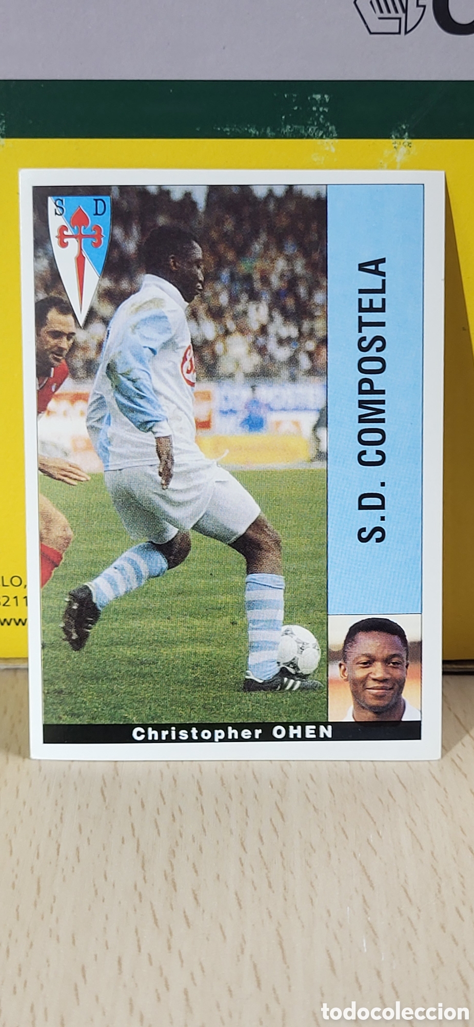 Football Stickers: CHRISTOPHER OHEN COMPOSTELA LIGA 95 96 DE FUTBOL PROFESIONAL PANINI
