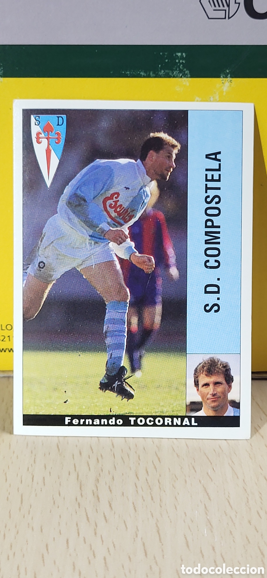 Football Stickers: FERNANDO TOCORNAL COMPOSTELA LIGA 95 96 DE FUTBOL PROFESIONAL PANINI