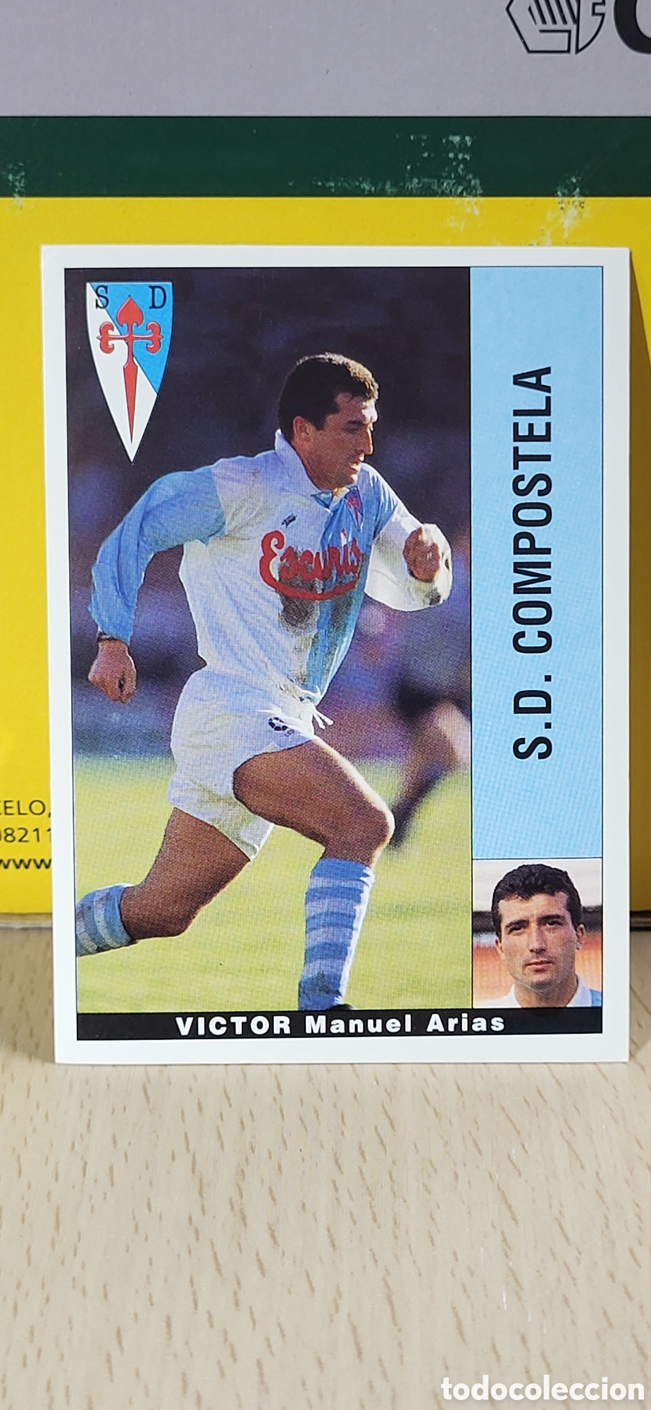 Fu&szlig;ball-Sticker: VICTOR MANUEL ARIAS COMPOSTELA LIGA 95 96 DE FUTBOL PROFESIONAL PANINI