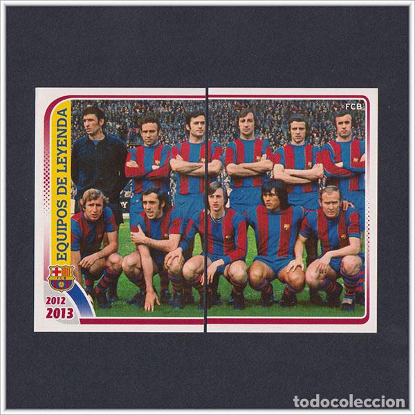 Cromos de F&uacute;tbol: COLECCI&Oacute;N OFICIAL BARCELONA 2012 2013 12 13 PANINI EQUIPOS LEYENDA 198 199 ALINEACI&Oacute;N JOHAN CRUYFF
