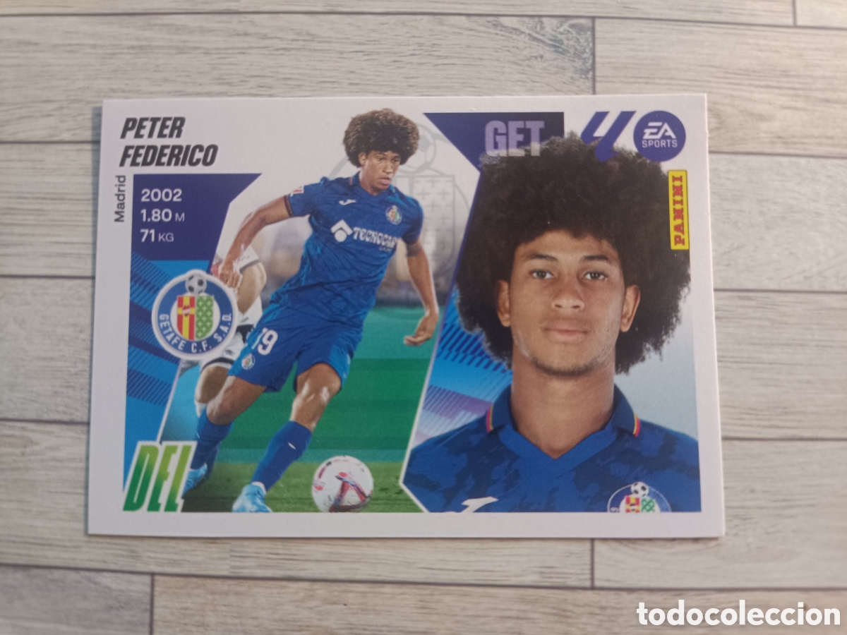 Cromos de F&uacute;tbol: 19 PETER FEDERICO GETAFE LIGA ESTE 2025 2026 PANINI 25 26 SIN PEGAR