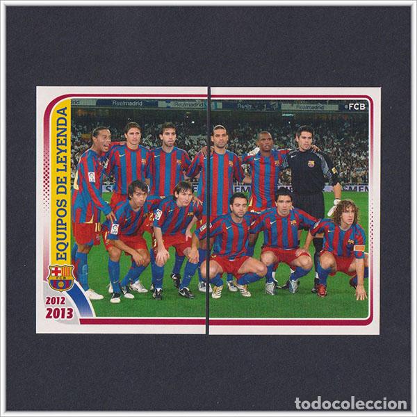 Cromos de F&uacute;tbol: COLECCI&Oacute;N OFICIAL BARCELONA 2012 2013 12 13 PANINI EQUIPOS LEYENDA 202 203 RONALDINHO MESSI 2005