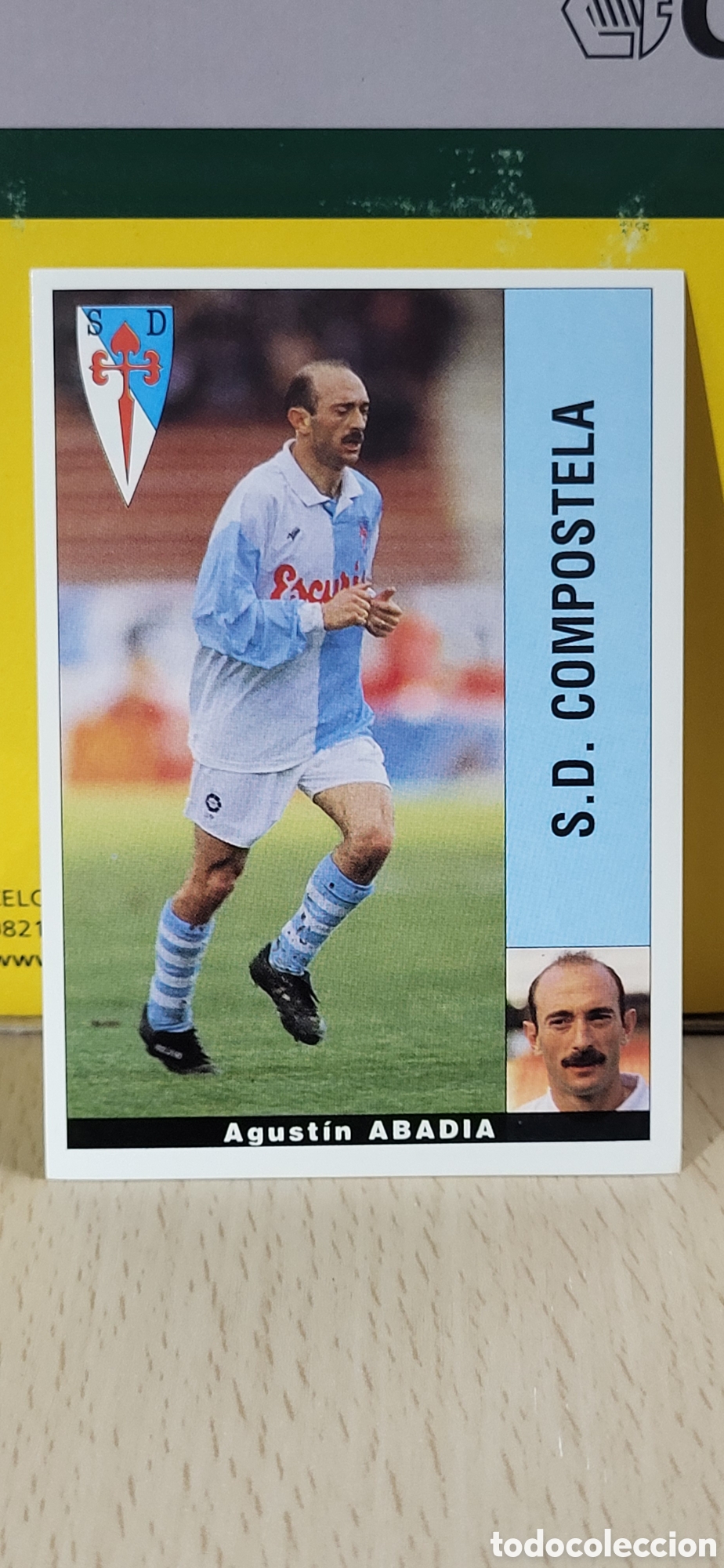 Cartes &agrave; collectionner de Football: AGUSTIN ABADIA COMPOSTELA LIGA 95 96 DE FUTBOL PROFESIONAL PANINI