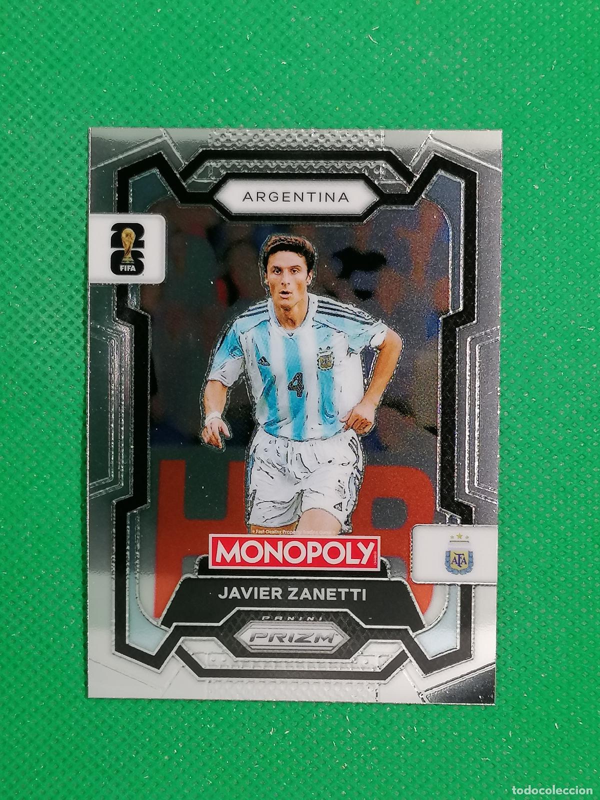 Cromos de F&uacute;tbol: 5 JAVIER ZANETTI ARGENTINA ARGENTINA BASE ⚽ PANINI PRIZM MONOPOLY FIFA WORLD CUP 26 2026 ⚽