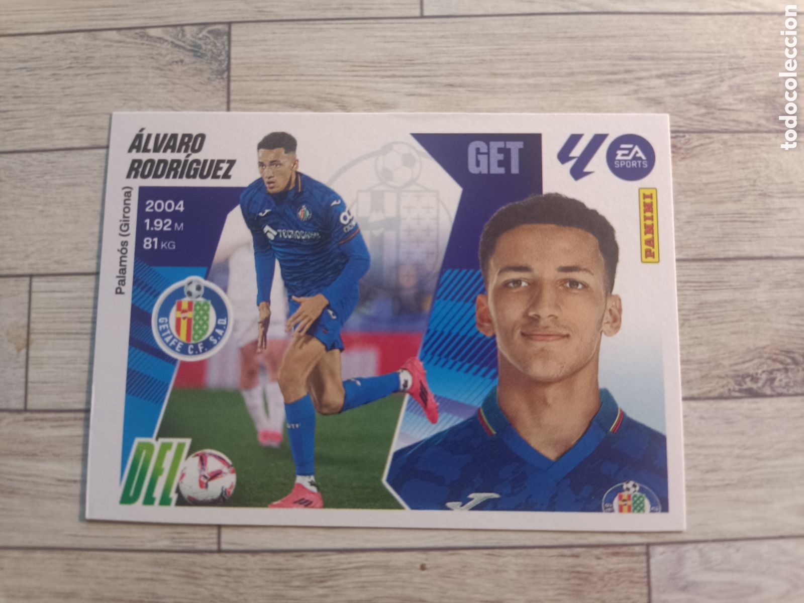 Cromos de F&uacute;tbol: 20 ALVARO RODRIGUEZ GETAFE LIGA ESTE 2025 2026 PANINI 25 26 SIN PEGAR
