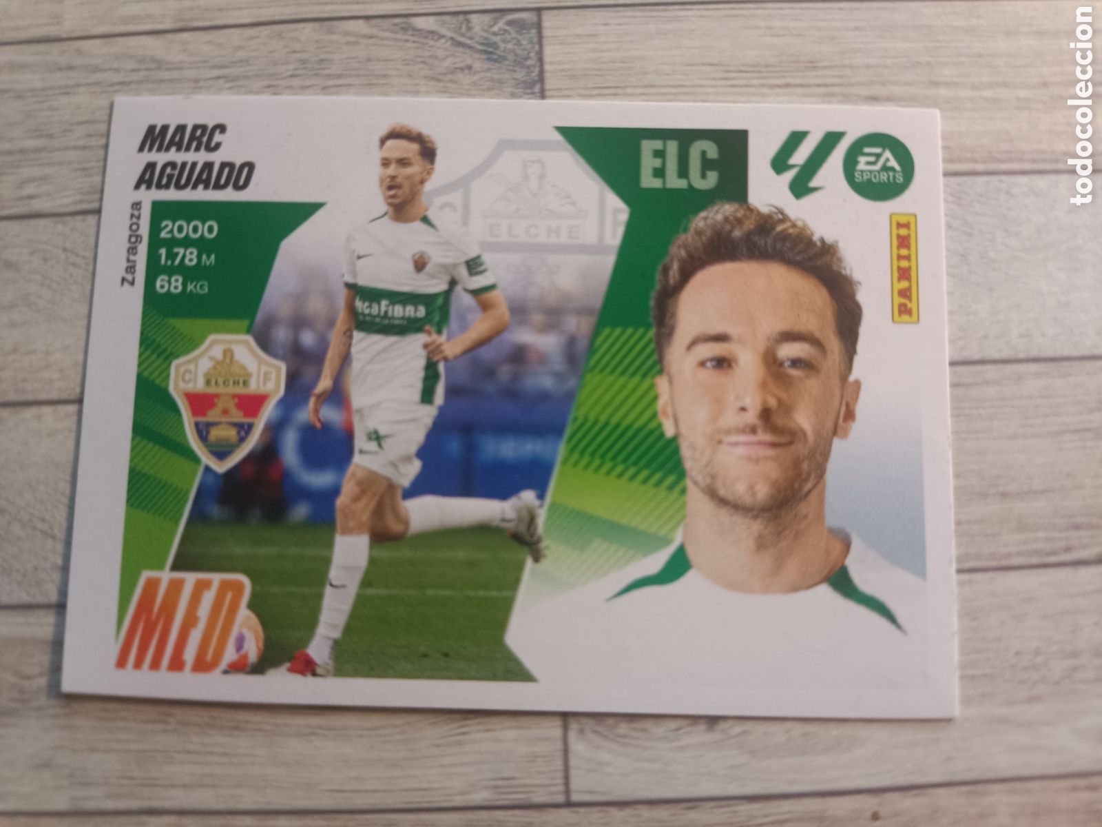 Cromos de F&uacute;tbol: 12 AGUADO ELCHE LIGA ESTE 2025 2026 PANINI 25 26 SIN PEGAR