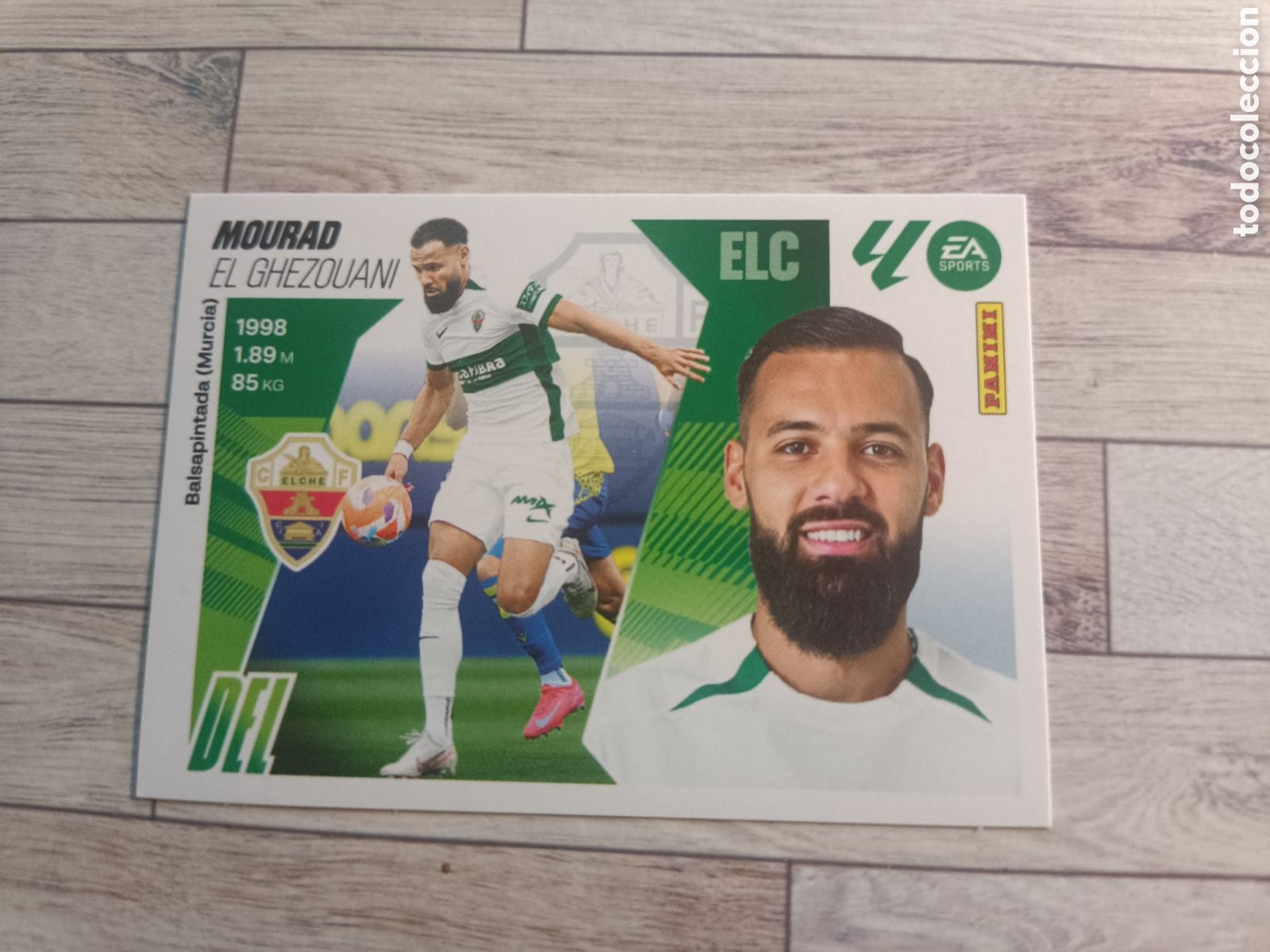 Cromos de F&uacute;tbol: 20 MOURAD ELCHE LIGA ESTE 2025 2026 PANINI 25 26 SIN PEGAR
