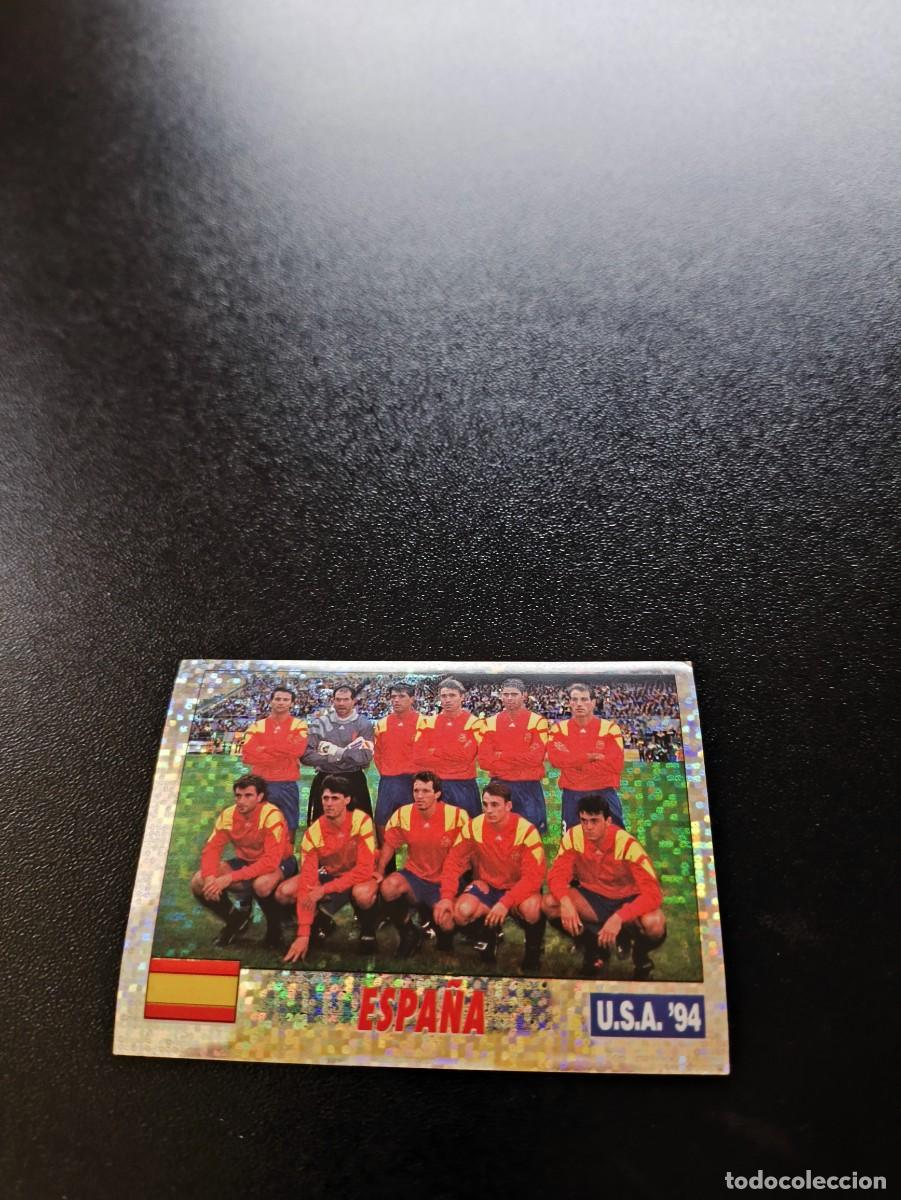 Cromos de F&uacute;tbol: 151 EQUIPO TEAM ESPA&Ntilde;A SPAIN SIN PEGAR ITALY SL FIFA WORLD CUP MUNDIAL USA 1994 NO PANINI