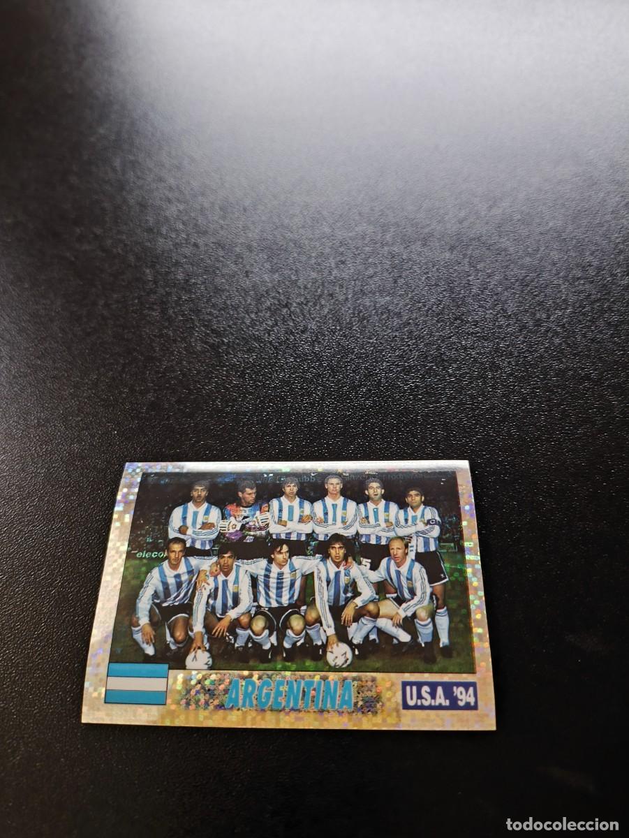 Cartes &agrave; collectionner de Football: 188 EQUIPO TEAM ARGENTINA MARADONA SIN PEGAR ITALY SL FIFA WORLD CUP MUNDIAL USA 1994 NO PANINI