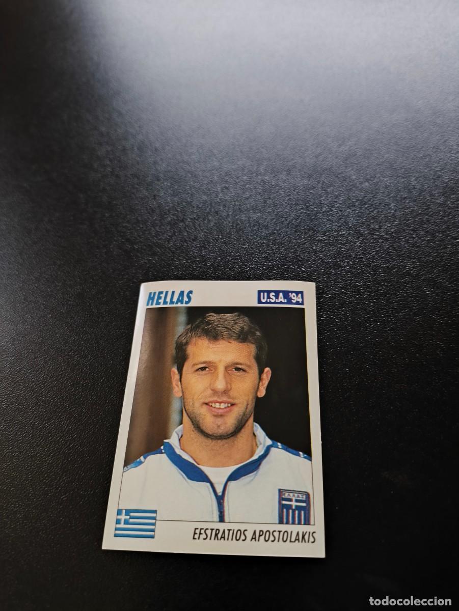 Cartes &agrave; collectionner de Football: 209 Efstratios Apostolakis GRECIA SIN PEGAR ITALY SL FIFA WORLD CUP MUNDIAL USA 1994 NO PANINI