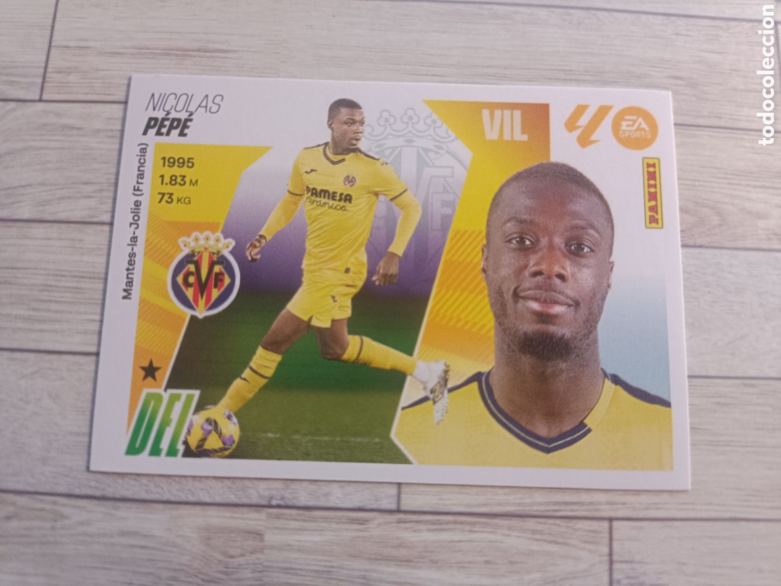 Cartes &agrave; collectionner de Football: 17 NICOLAS PEPE VILLARREAL LIGA ESTE 2025 2026 PANINI 25 26 SIN PEGAR