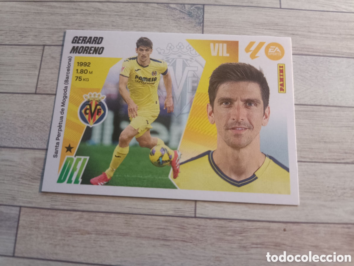 Cromos de F&uacute;tbol: 18 GERARD MORENO VILLARREAL LIGA ESTE 2025 2026 PANINI 25 26 SIN PEGAR