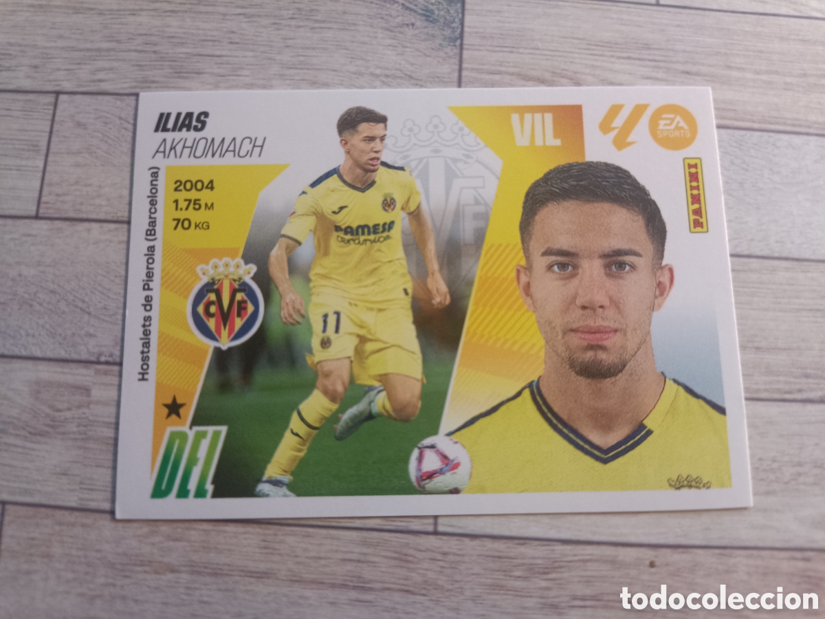 Cromos de F&uacute;tbol: 16 ILIAS VILLARREAL LIGA ESTE 2025 2026 PANINI 25 26 SIN PEGAR