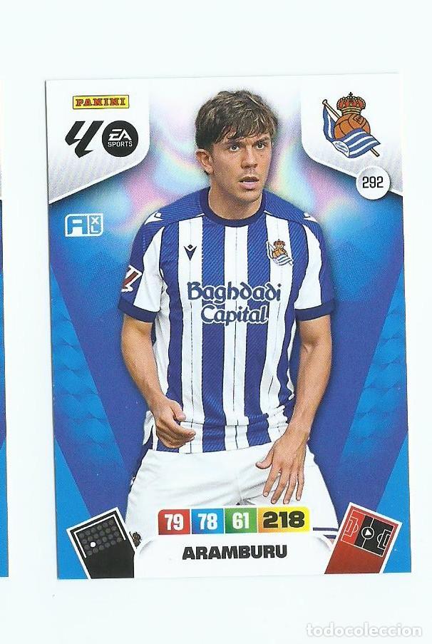 Cromos de F&uacute;tbol: ADRENALYN 2025/2026 292 ARAMBURU REAL SOCIEDAD , NUEVO PERFECTO