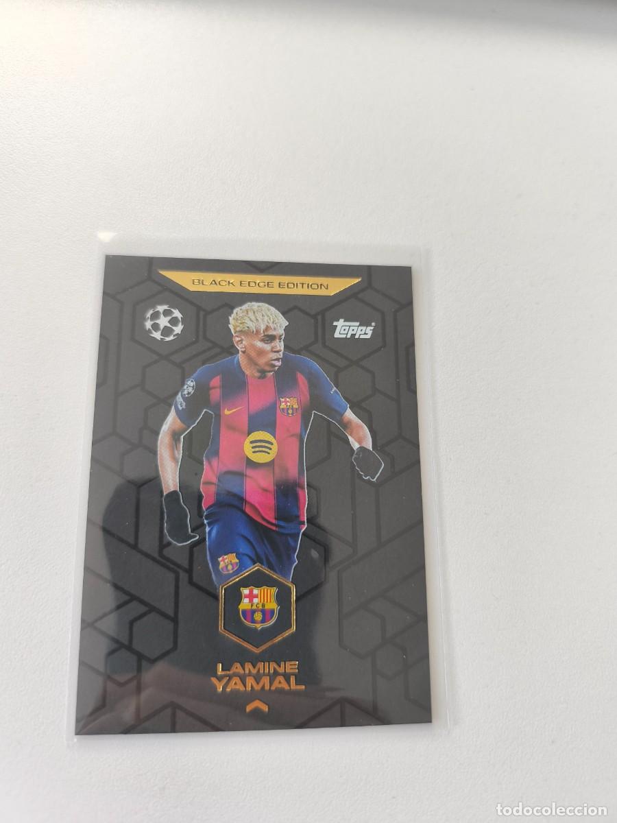 Cromos de F&uacute;tbol: TOPPS MARCH ATTAX 2025 2026 25 26 LAMINE YAMAL BLACK EDGE EDITION H1