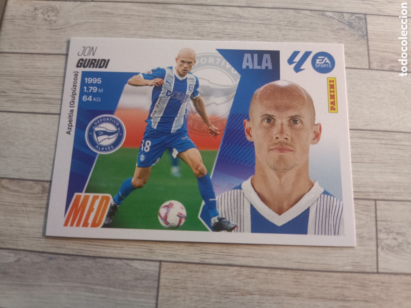 Cromos de F&uacute;tbol: 13 GURIDI ALAVES LIGA ESTE 2025 2026 PANINI 25 26 SIN PEGAR
